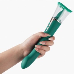 Honey Play Box Succion 3in1 Clitoral Sucking G Spot Vibrator-Green